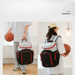 Basketball Bag Backpack Club Sports Training Football Bag Large Capacity Oxford Cloth Basketball Bag