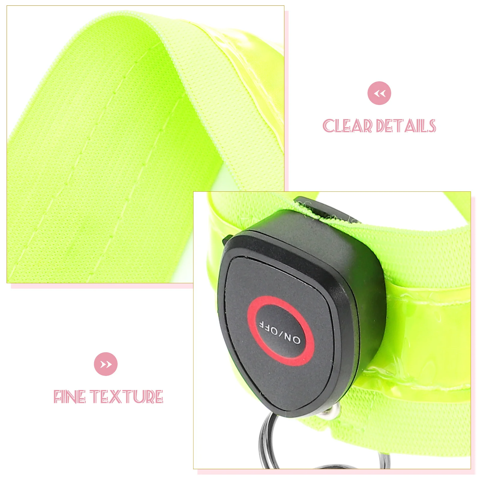 حزام كتف مضيء من النايلون المتوهج LED حزام ليلي للجري والمشي لمسافات طويلة وركوب الدراجات مع إبزيم حزام خفيف الوزن حزام كتف مضيء