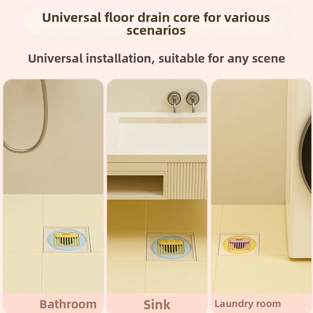 

Universal Bathroom Anti-odor Floor Drain Anti-backflow Trap One-Way Drain Sealing Cover Floor Drain with Comb