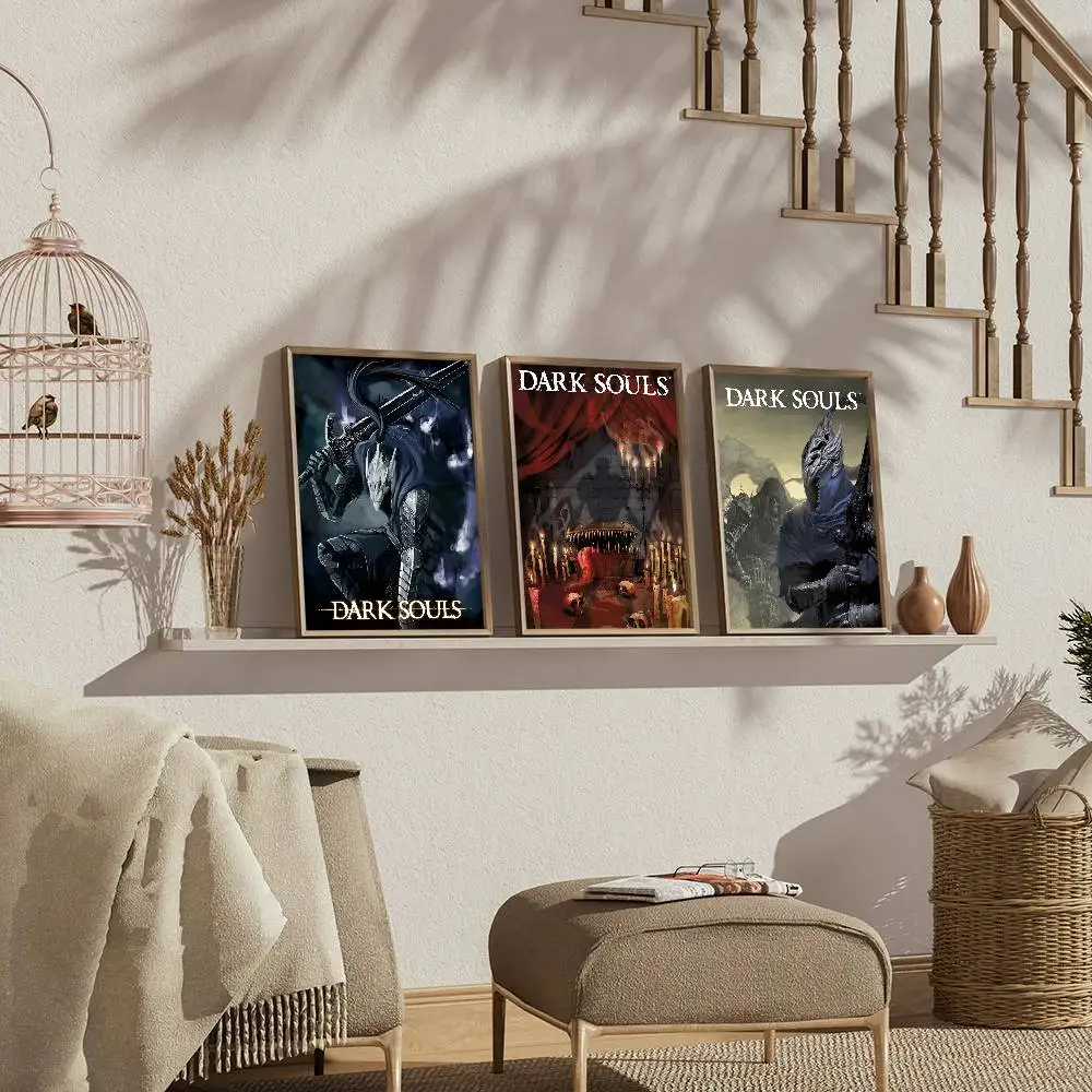 Horror Dark Fantasy D-Dark Soul Game Classic Movie Posters HD Quality Poster Wall Art Painting Study Nordic Home Decor