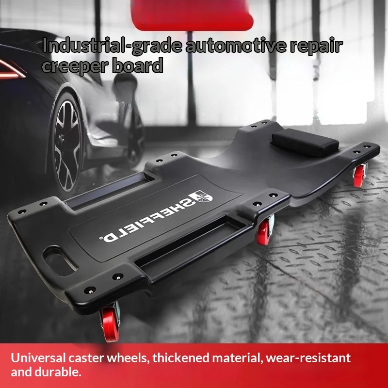 Placa de colocação de aço resistente mecânico trepadeira rolamento placa de reparo de carro baixo perfil grosso acolchoado ferramenta de garagem reparo ao ar livre