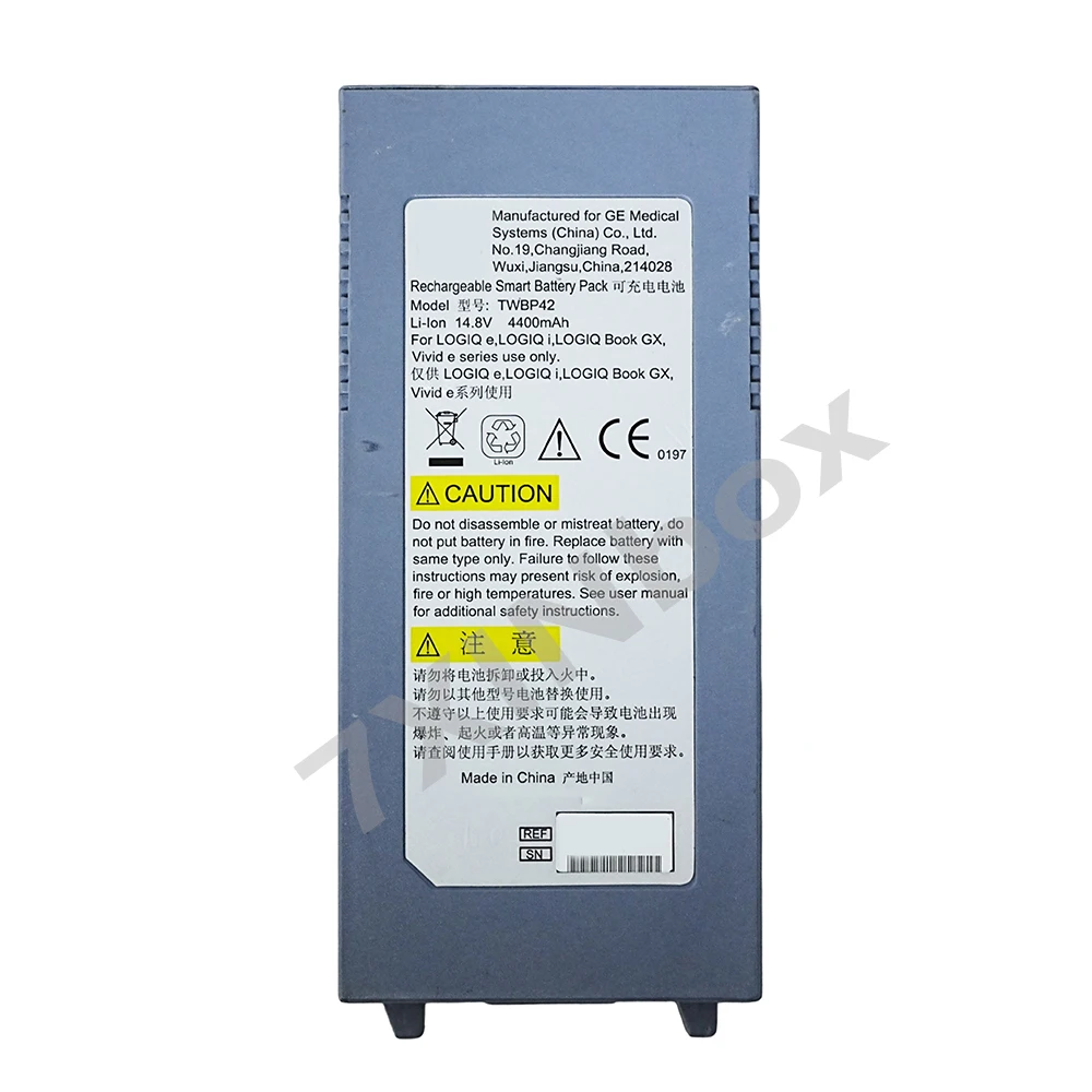7XINbox TWBP42 14.8V 4400mAh Replacement Battery For GE LOGIQ e LOGIQ i LOGIQ Book GX Vivid e Ultrasound