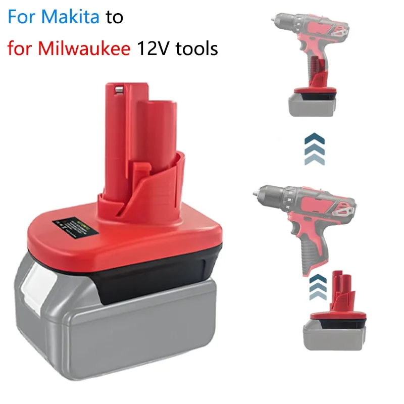 

Battery Adapter Converter For Makita 18V Li-Ion Battery To For Milwaukee 12V Tools ues BL1850 BL1860 BL1830 to M12 12V