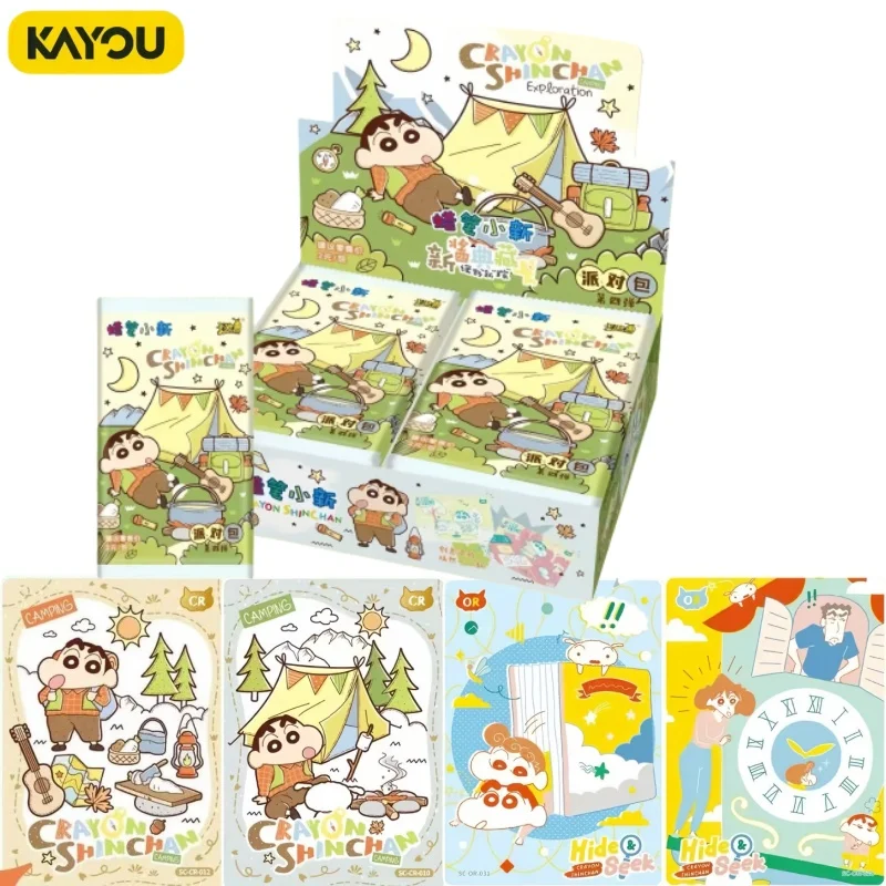KAYOU Genuino Crayon Shin Chan Nuova Collezione di Salse Party Pack Episodio 4 Pacchetto Conspicuous Anime Carte da Collezione Periferiche