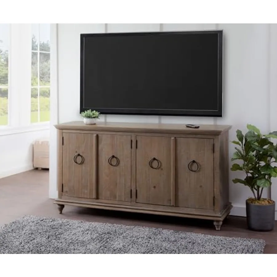 

Garden District TV Stand Credenza 100% Solid Wood