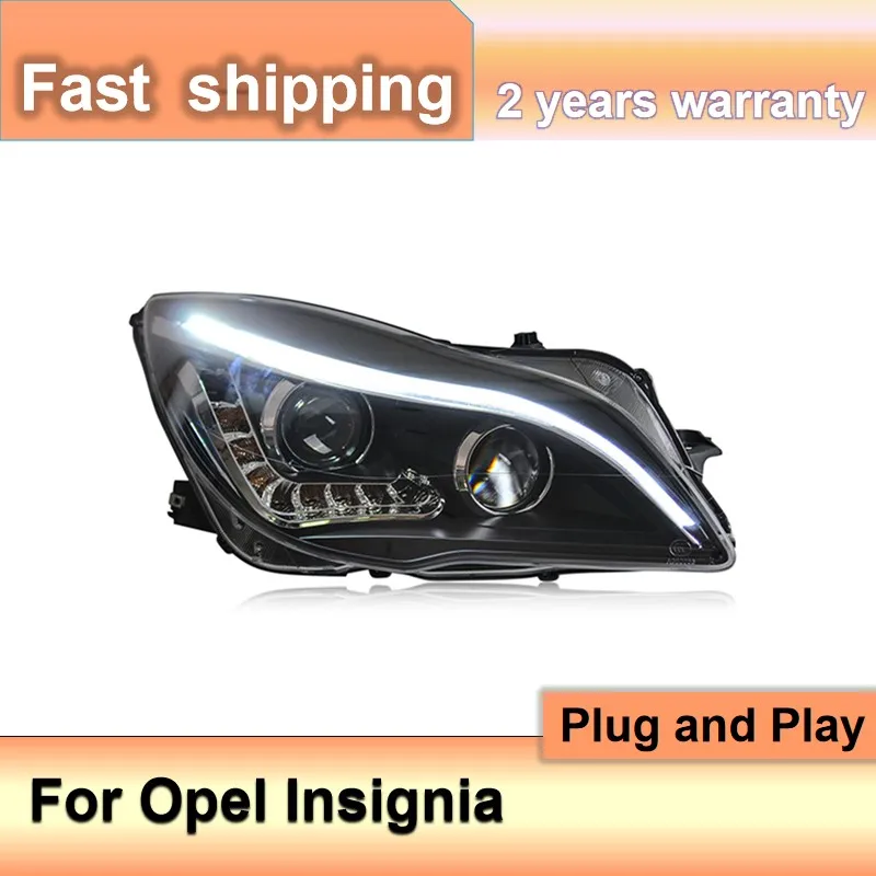 Car Accessories for Buick Regal Headlight 2014-2017 Opel Insignia Headlight Assembly LED DRL Front Light Bi-Xenon Lens Xenon