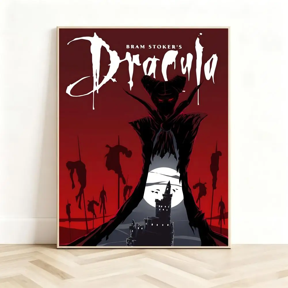 Gothic Novel D-Dracula Poster Classic Self-Adhesive PP Wall Sticker for Living Room Bar Decor Gift