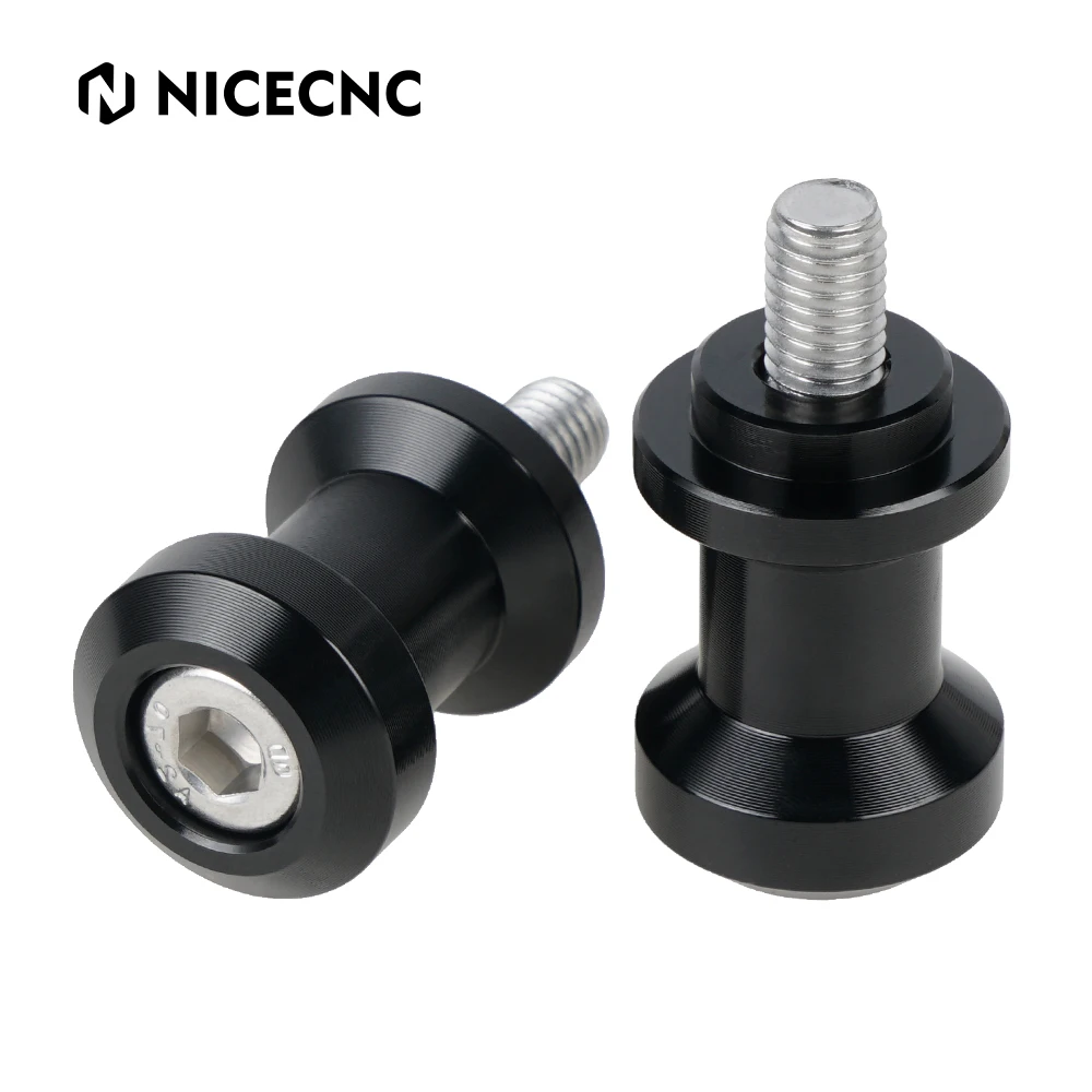 

NICECNC Motorcycle M8x1.25 Rear Stand Swingarm Spools for BMW Honda Suzuki Kawasaki Ducati BMW Triumph Rear Swingarm Sliders