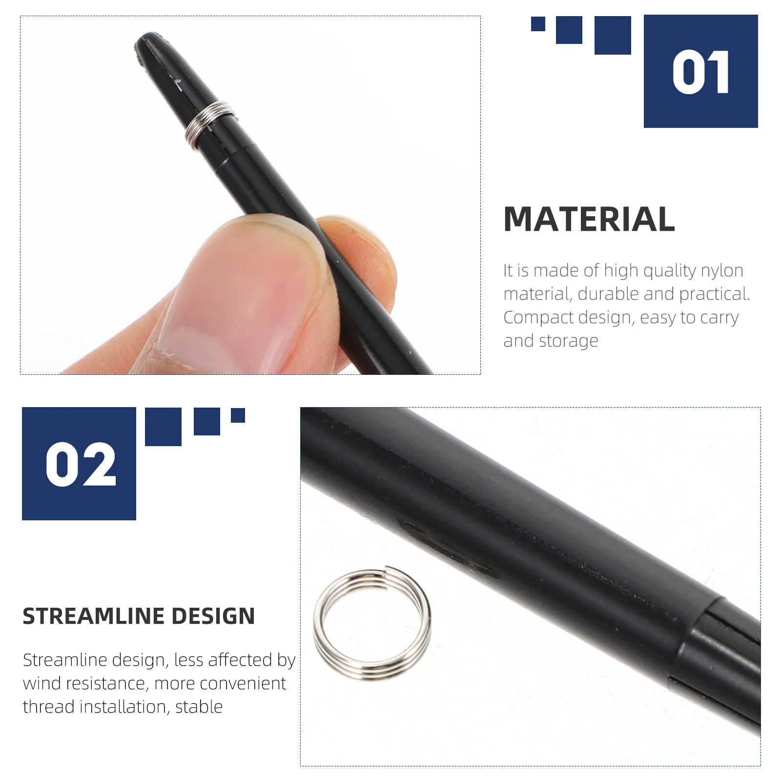 

Резьбовые валы, 50, набор нейлоновых сменных стержней для игрушек на открытом воздухе, игровые принадлежности, профессиональные стальные аксессуары