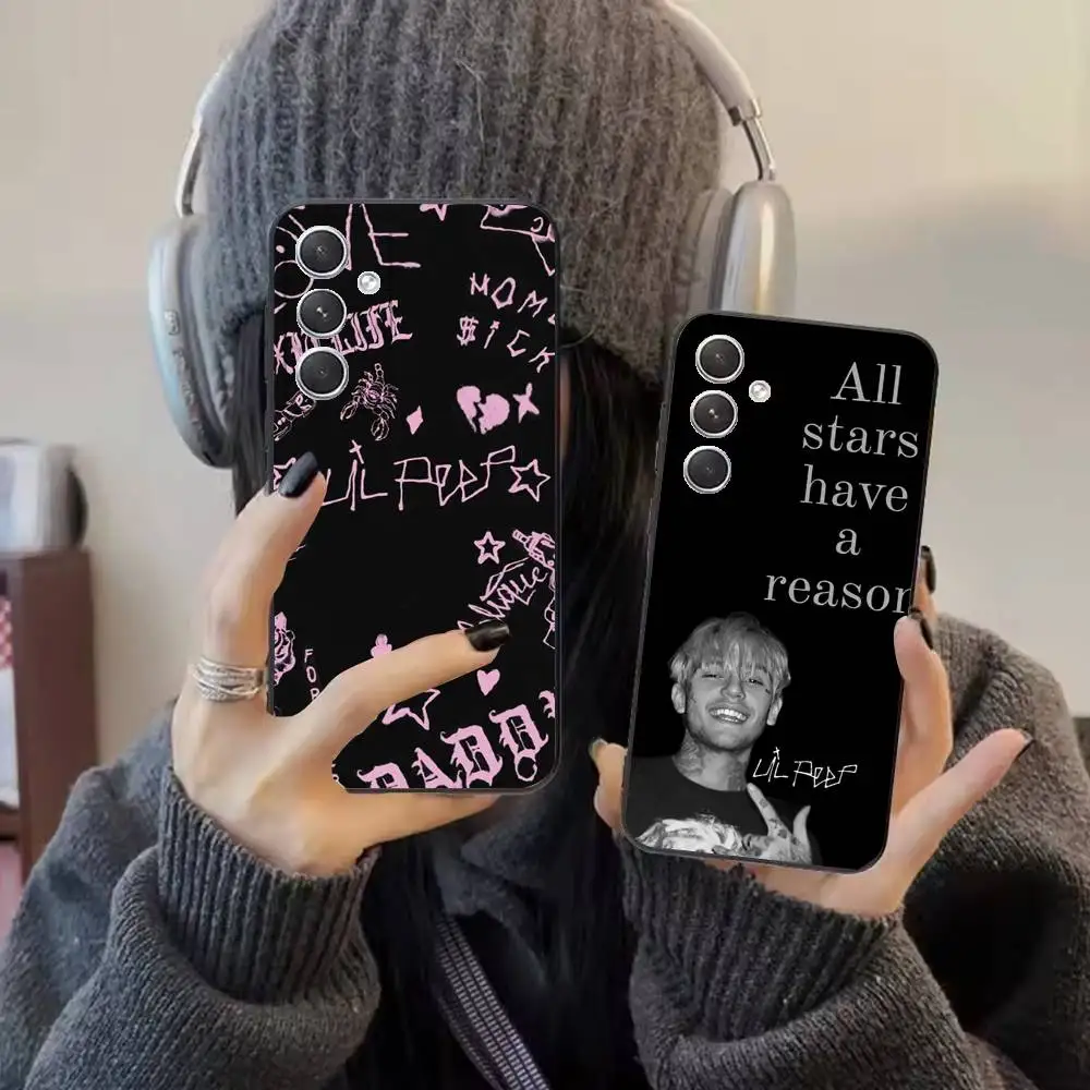 

L-Lil P-Peep Star Phone Case For Samsung S25,24,21,22,23,20,S30,Ultra,Plus, Fe,5G Silicone Cover