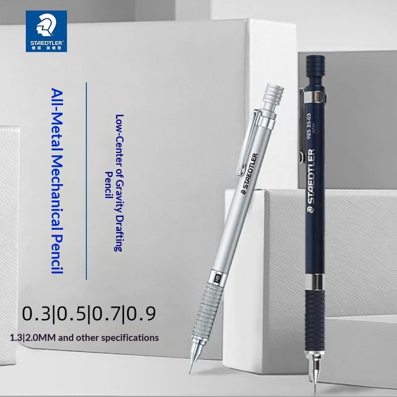 

STAEDTLER 925 Metal Mechanical Pencil,0.3/0.5/0.7/0.7/1.3/2.0mm Stationery For Technical Drawing,Artistic Creation,Daily Writing