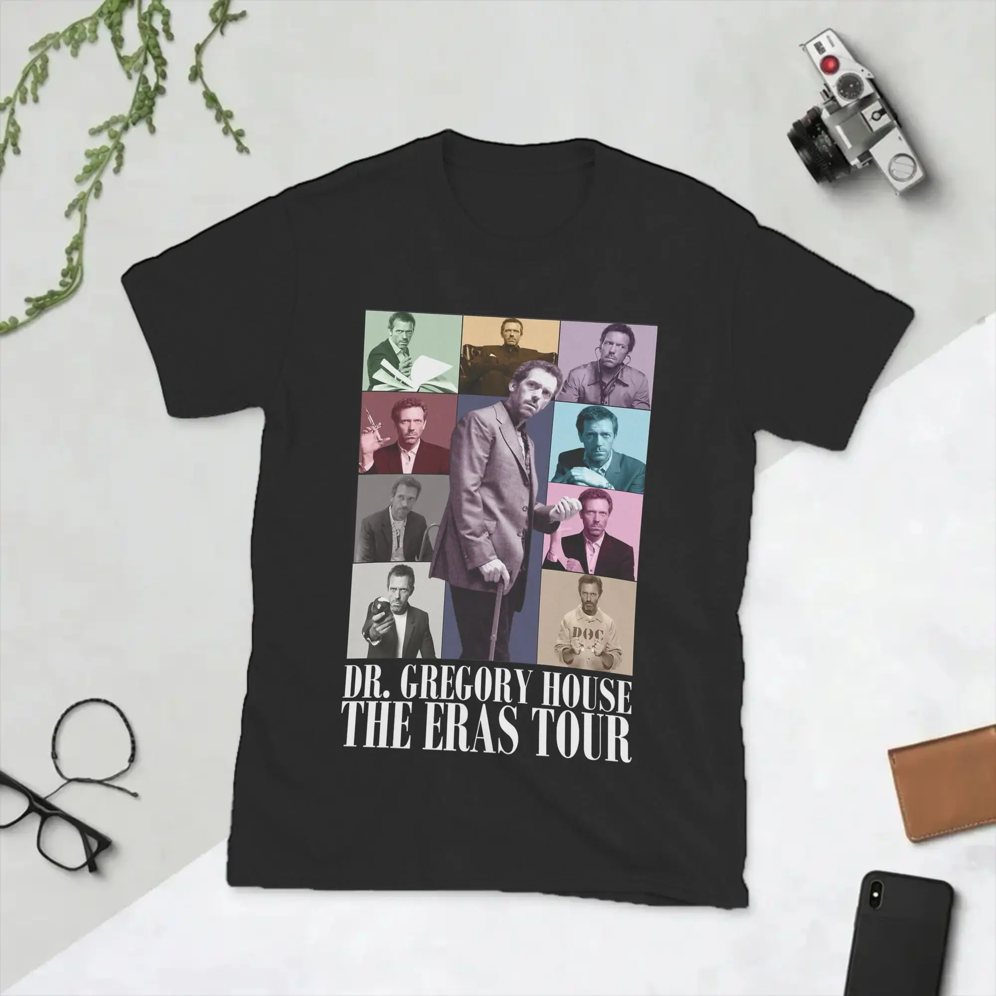 Dr Gregory House MD The Eras Tour Men T Shirt  Casual Tee Shirt Short Sleeve Round Neck T-Shirt Cotton Plus Size Clothes