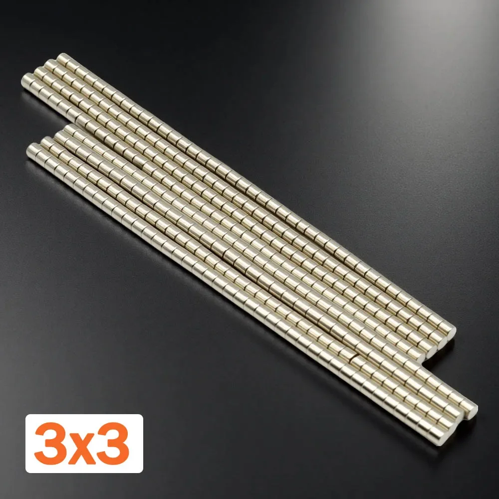 3x3mm Round imanes Refrigerator magnets for DIY Office Whiteboard Workshop