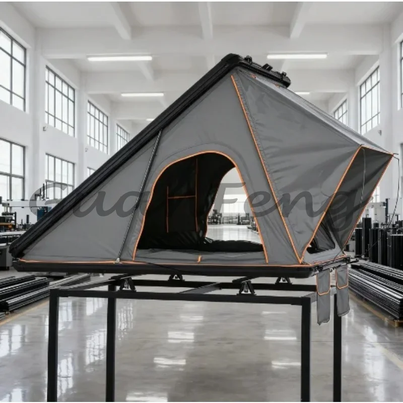 Optional outdoor camping waterproof triangle roof tent sun protection kit