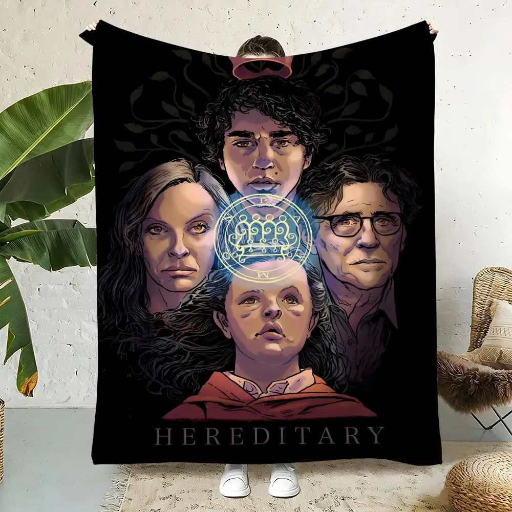 

Movie H-Hereditary Throw Flannel Throw Blanket,Bed Home Office Nap Blanket Travel,Camping,Picnic Blanket Soft Decor