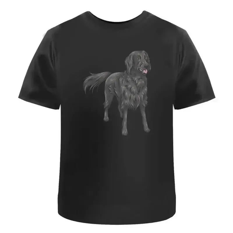 Flat Coated Retriever' Cotton T Shirt Ta031431