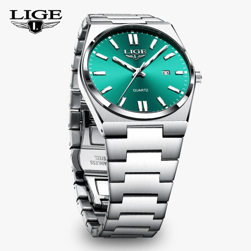 

LIGE 2024 New Luxury Mens Watch Casual Fashion Quartz Watches Men 30M Waterproof Luminous Date Business Wristwatch Reloj Hombre