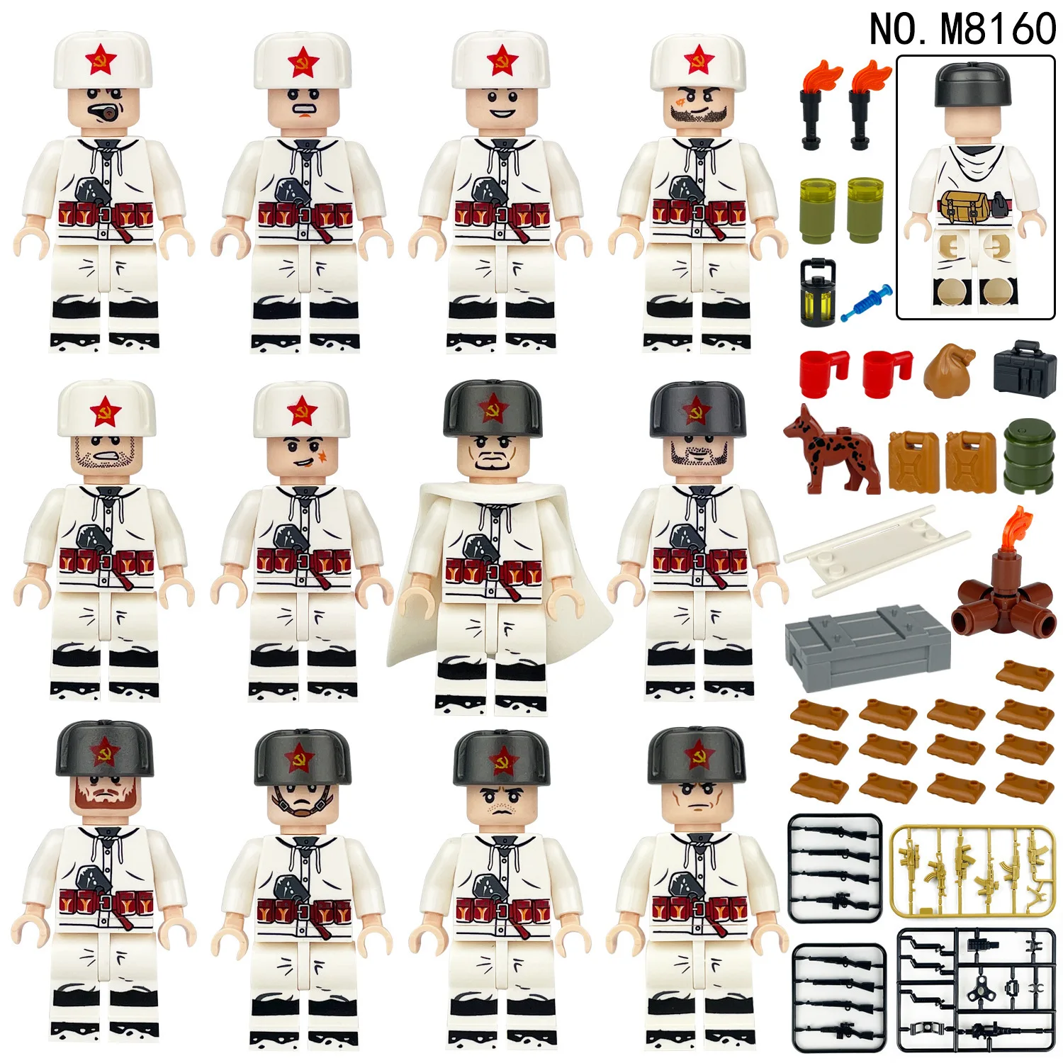 12pcs Building blocks, figures, special police anti-terrorism cheetah commandos, humanoid dolls, children's toys, birthday gift image 3