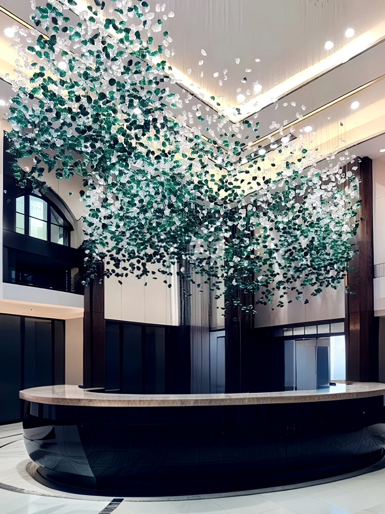 

Hotel Sales High Ceiling Chandelier Lobby Restaurant Corridor Creative Hotel Engineering Glass Art Lighting Industry Chandelier