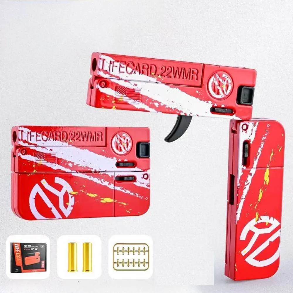 Tarjeta de vida, pistola de juguete, Mini pistola de juguete para niño, aspecto de pistola pequeña, edad Real, más de 8 años, regalo de cumpleaños, tienda de envío directo
