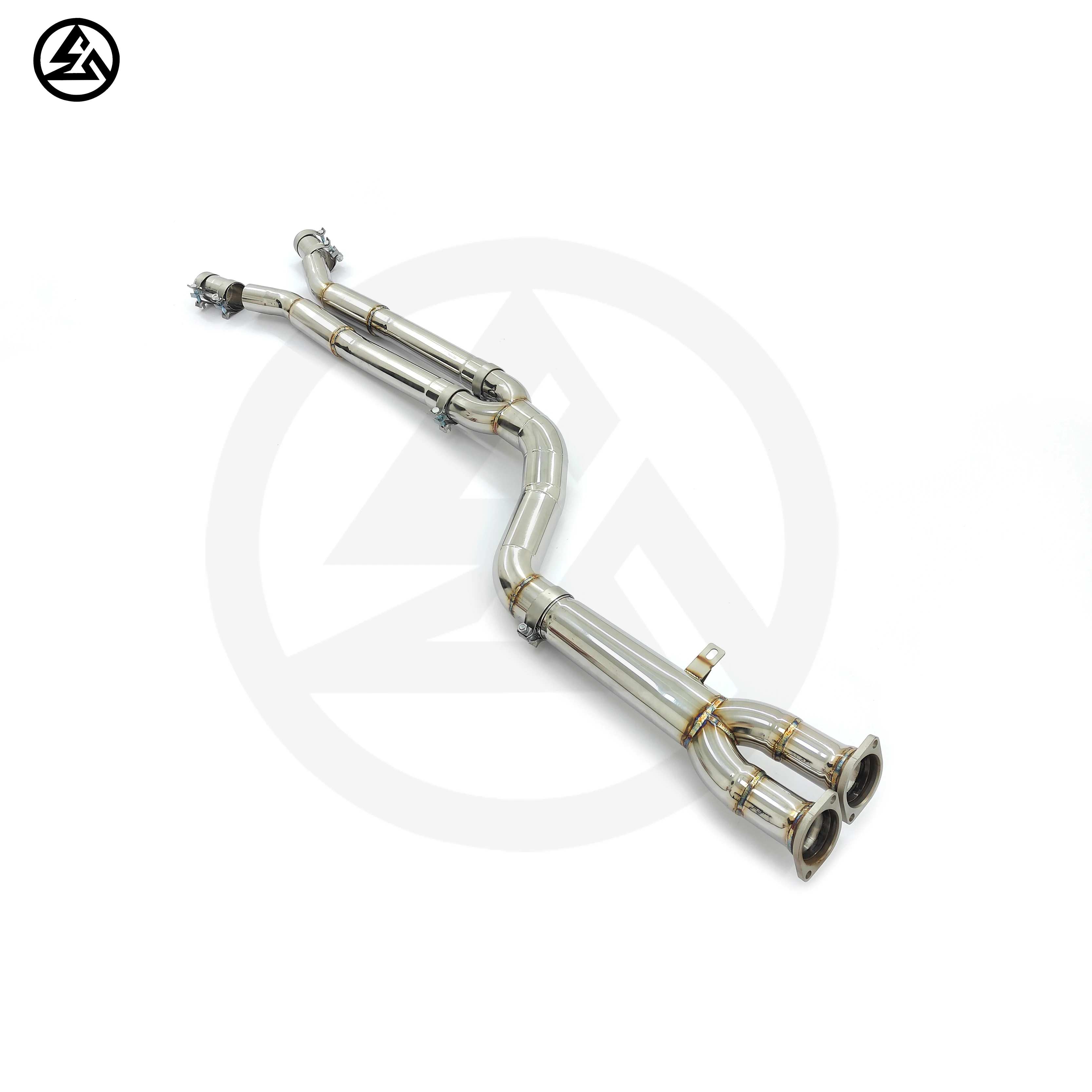 CSZ Speedy Shipping Single X3M Midpipe for    S58 X3M F97 X4M F98 3.0T 3.5'' Resonated Midpipe Resonant Exhaust Pipes