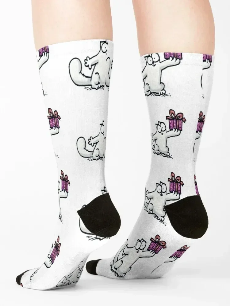 Smon's cat Socks christmass gift winter thermal custom sports summer Socks Men Women's