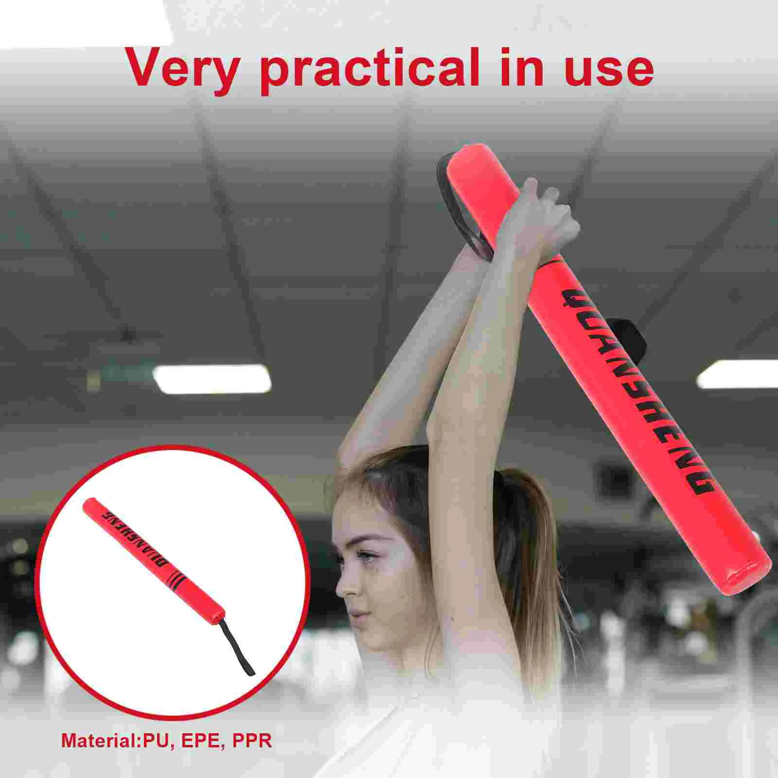 Boxing Stick Target Adult Child Combat Response Target Precision Boxing Kick Punching Hand Training Stick Basic Soft Stick Red