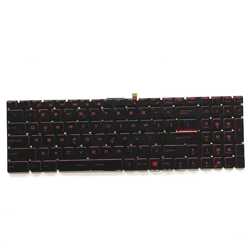 

For MSI MS-17E7 MS-17F1 MS-17F2 MS-17F3 MS-17F4 V143422KK1 Red Backlit Keyboard