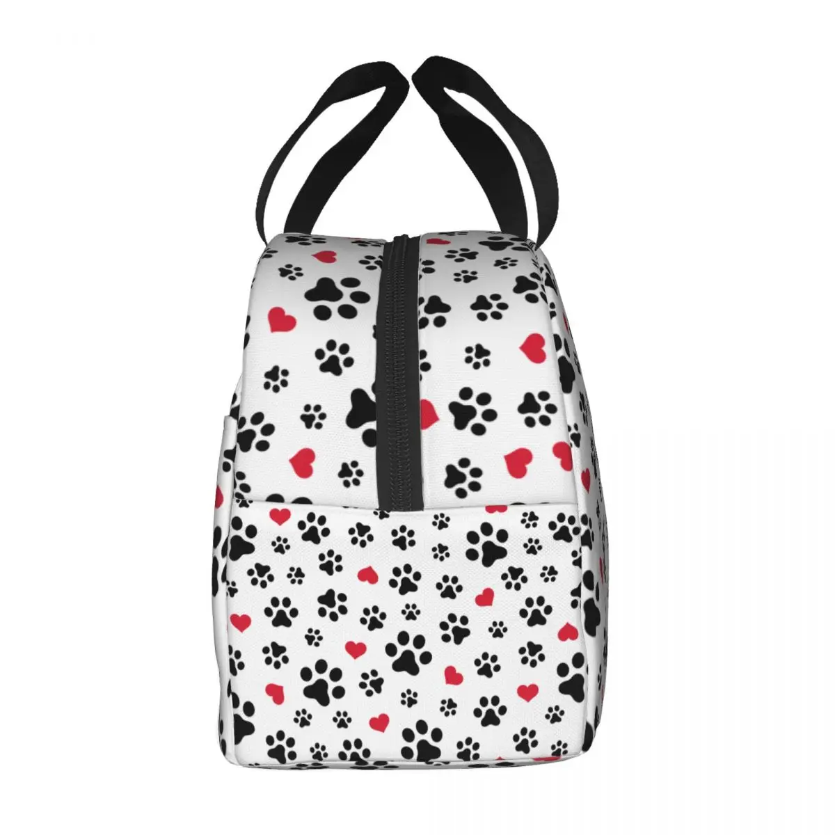 Dog Paw Cat Heart Footprints Lunch Box Waterproof Cooler Thermal Food Insulated Lunch Bag Office Work Portable Picnic Tote Bags