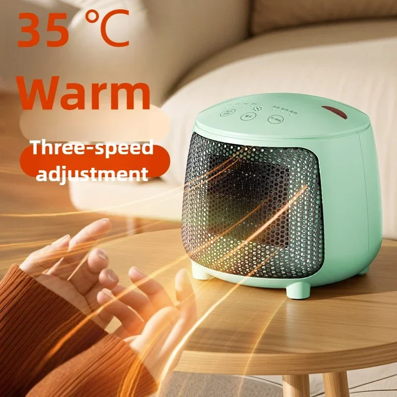 Superior 220V 1000W Electric Heater Desktop Heater Small Sun Indoor PTC Heater Remote Control Three Level Adjustment Can Be Ti