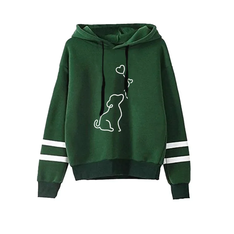 2026 Bestseller Damen-Trainingsanzug mit Kapuzenpullover, Schwarze Jogginghose, Urban Casual Mode Sportbekleidung, Niedliches Muster Hoodie-Jogger-Set – Detail 8