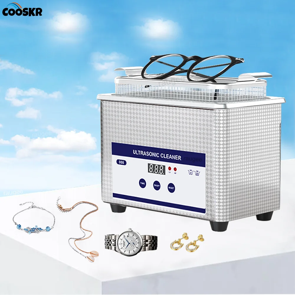 Ultrasonic Cleaner Glasses Jewelry Cleaner Machine 40KHZ High Frequency Ultrasound Washing Bath for Glasses Jewelry Cleaning