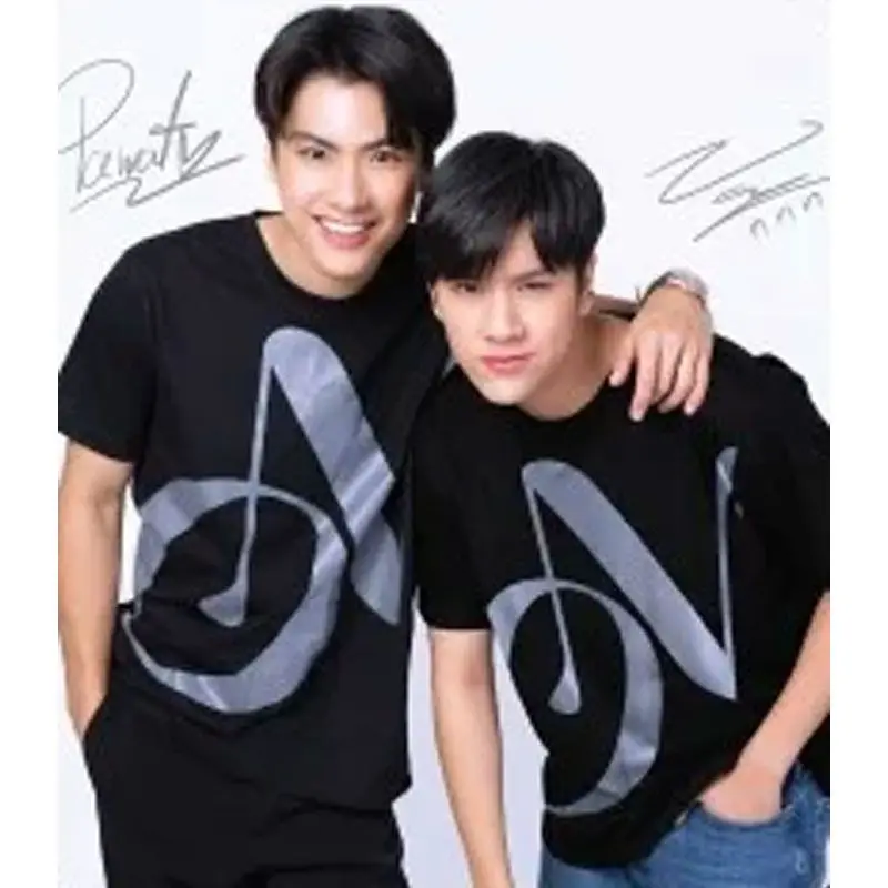 Thai Drama Bad Bubby Series BadBubbySeries OHM NANON PAT PRAN OhmNanon Costume Same T-shirt  Bl Boyfriend Fans Gift