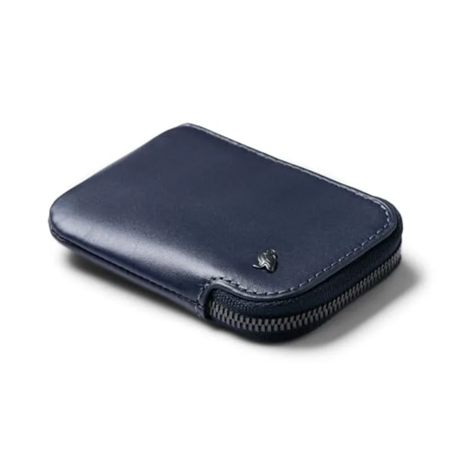 

Bellroy Card Pocket Small Leather Zipper Card Holder Wallet, Holds 4-15 Cards, Coin Pouch, Folded te Storage