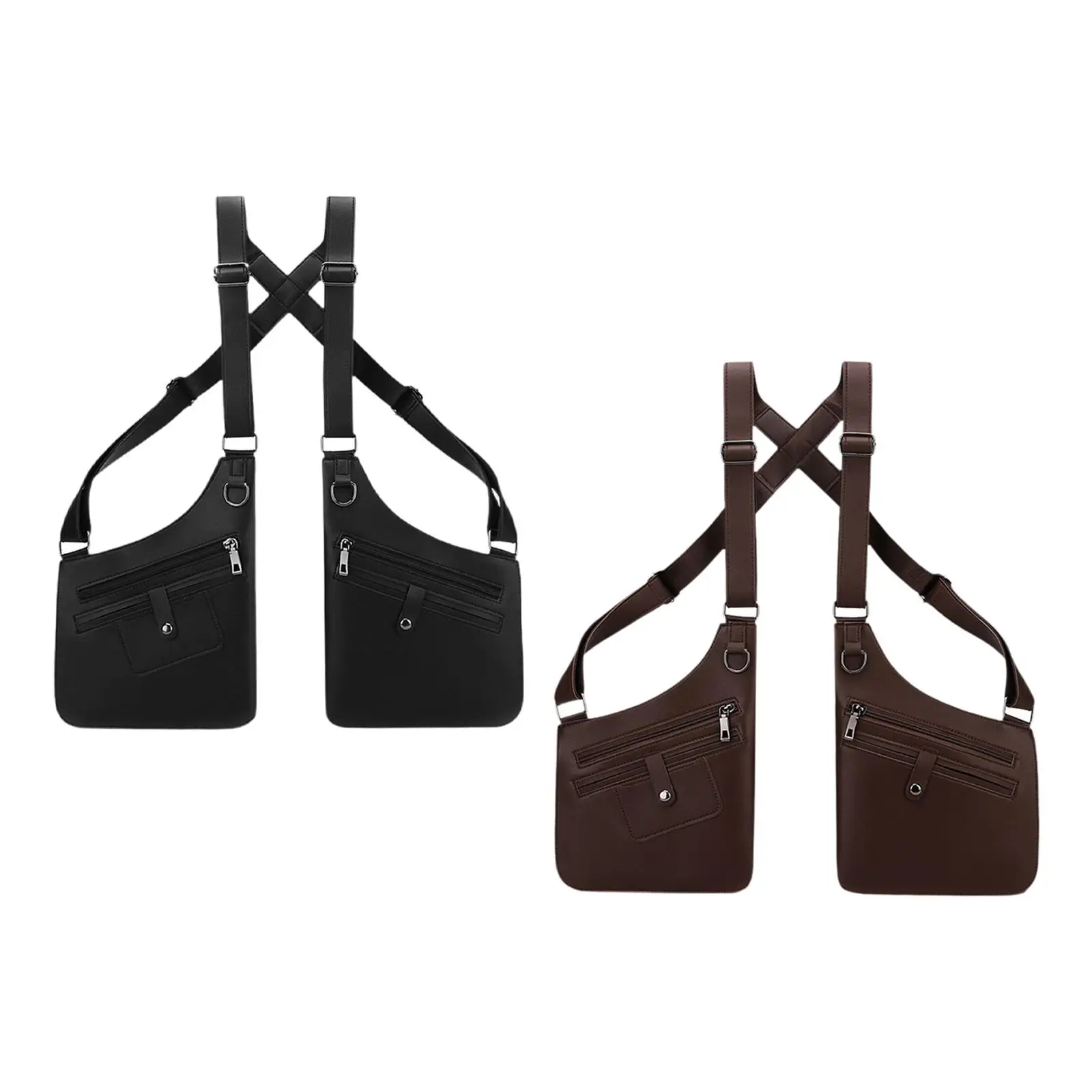 

Double Armpit Shoulder Bag Underarm Shoulder Bag for Men for Hiking Camping