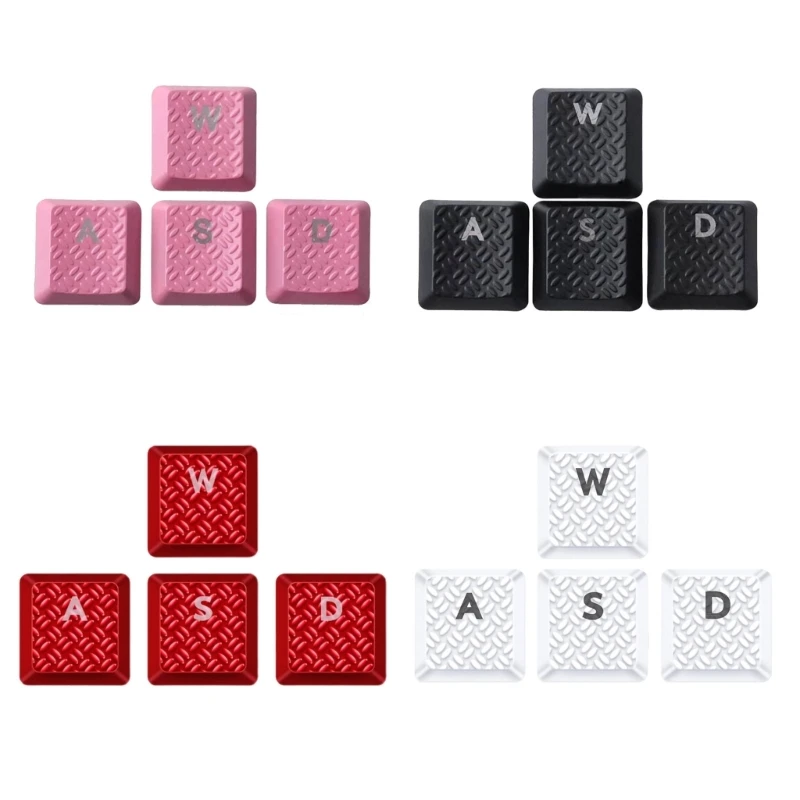 2023 New DIY Keyboard WASD Key 4Pcs Backlit GL Keycap Texture Non-slip Cover for Logitech G913 G915