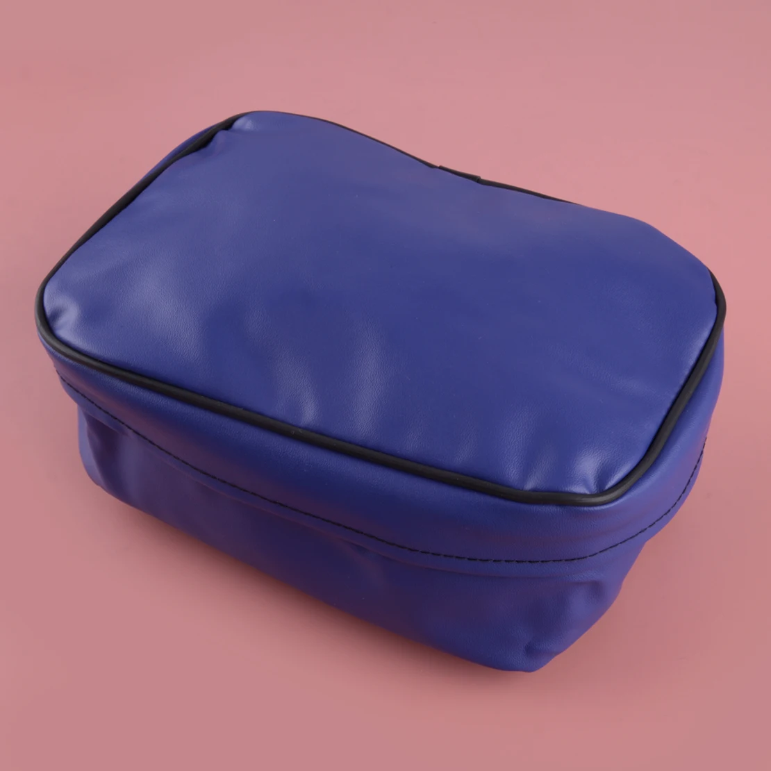 Universal Motorcycle Tool Storage Bag Fit for Honda XR250 Kawasaki KLX250 Suzuki DRZ250 Yamaha TTR250 Blue PU Leather