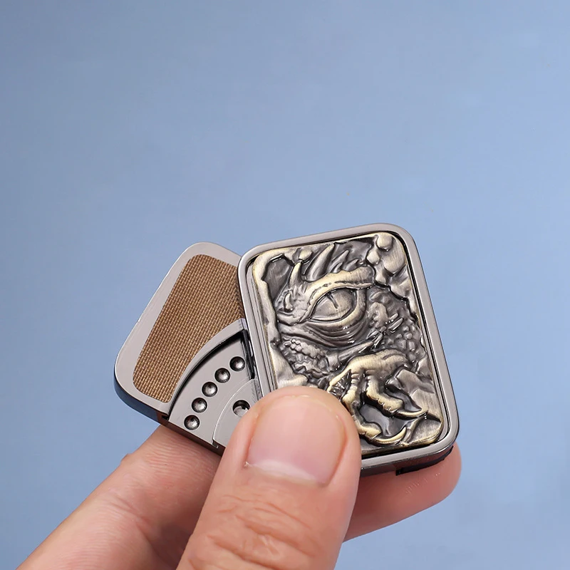 Nowe metalowe karty EDC do wyciskania, kwadratowe karty do wyciskania, sensoryczny slider antystresowy, metalowy fidget spinner, zabawka antystresowa do uwalniania emocji.