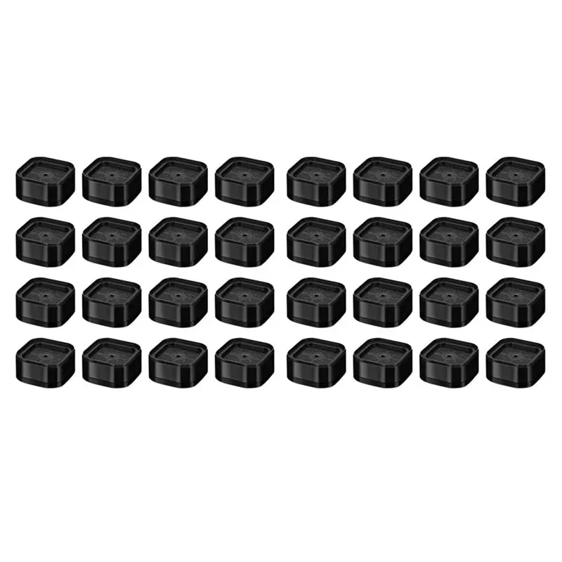 A7THK-Furniture Risers Adjustable Bed Risers 1.38In Stackable Heavy Duty Bed Lifts Risers Square Bed Raising Blocks 32 Pcs