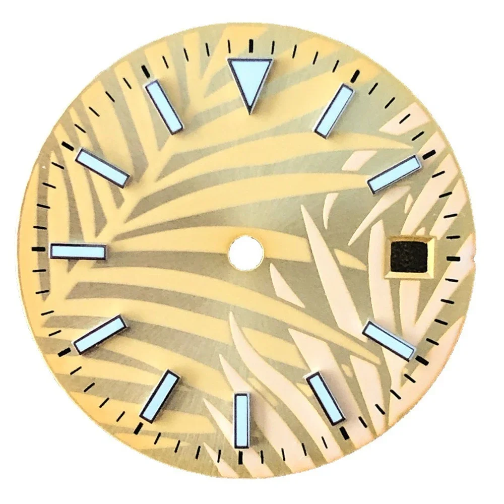 قرص غير معقم للحركة تصنعه بنفسك ، ساعة محسنة ، أخضر ، أزرق-أخضر ، توهج ليلي ، ، NH35 ، NH36 ، NH38 ، NH70