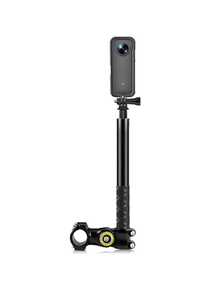 AliExpress DIXSG Motorcycle Handlebar Mount Invisible Adjustment Selfie Stick Bicycle Monopod Bracket for GoPro DJI Insta360 Camera Accessories