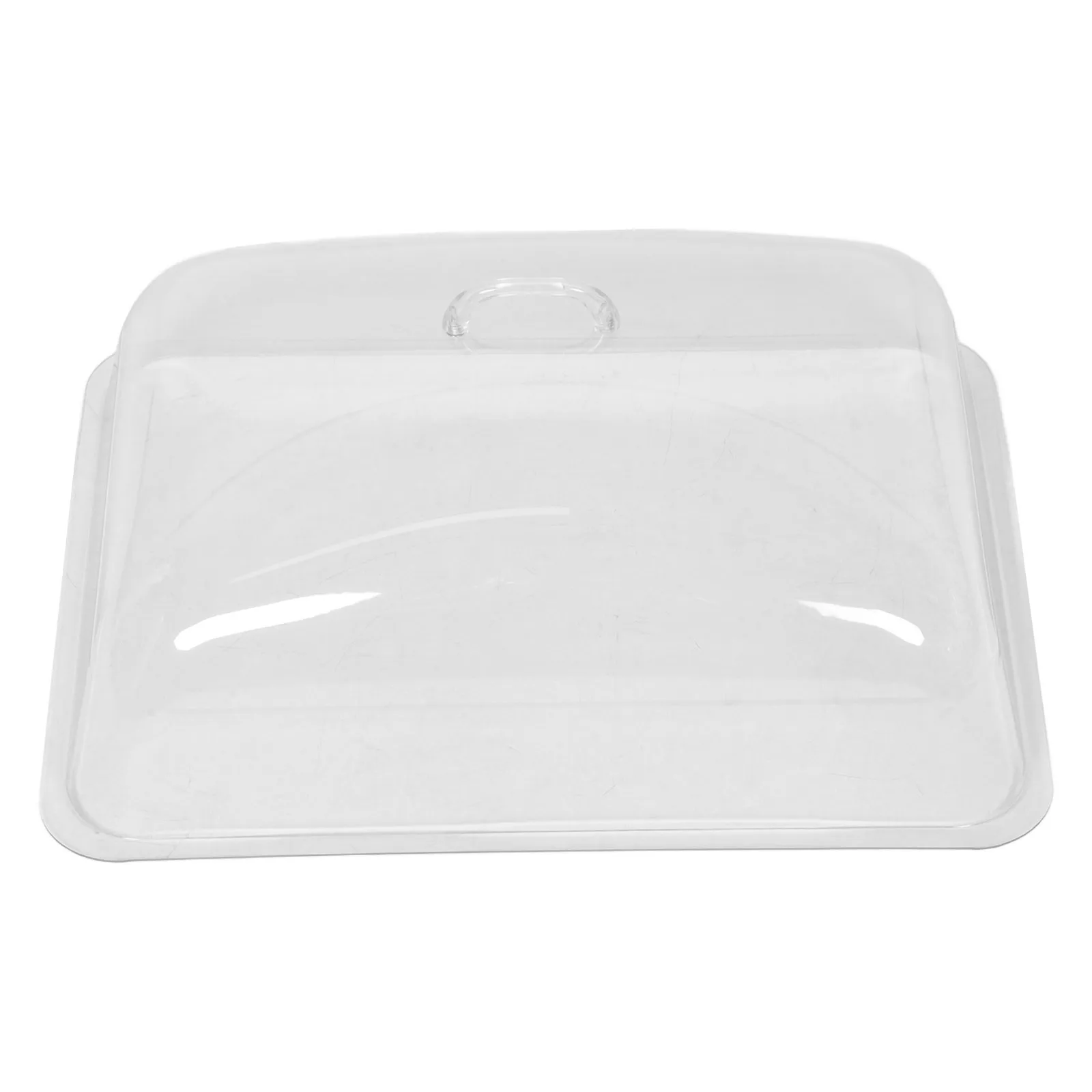 

Transparent Rectangular Food Cover Clear Tray Cover Multipurpose Reusable Food Covers for Cake Bread Serving Display