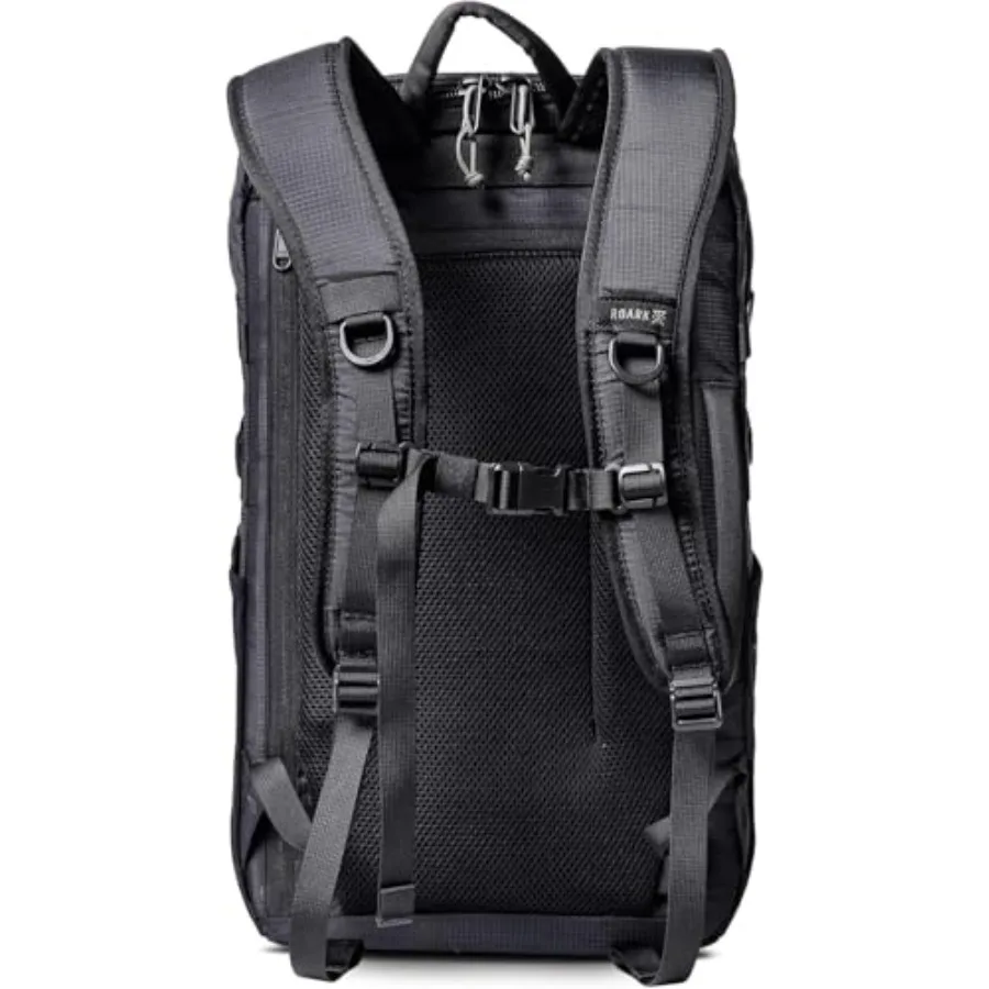 حقيبة ظهر للسفر من Roark Accomplice Mule 25L للرجال مقاومة للماء للمغامرة Daypack حقيبة ظهر للكمبيوتر المحمول 14 حقيبة ظهر شبكية بسحاب S