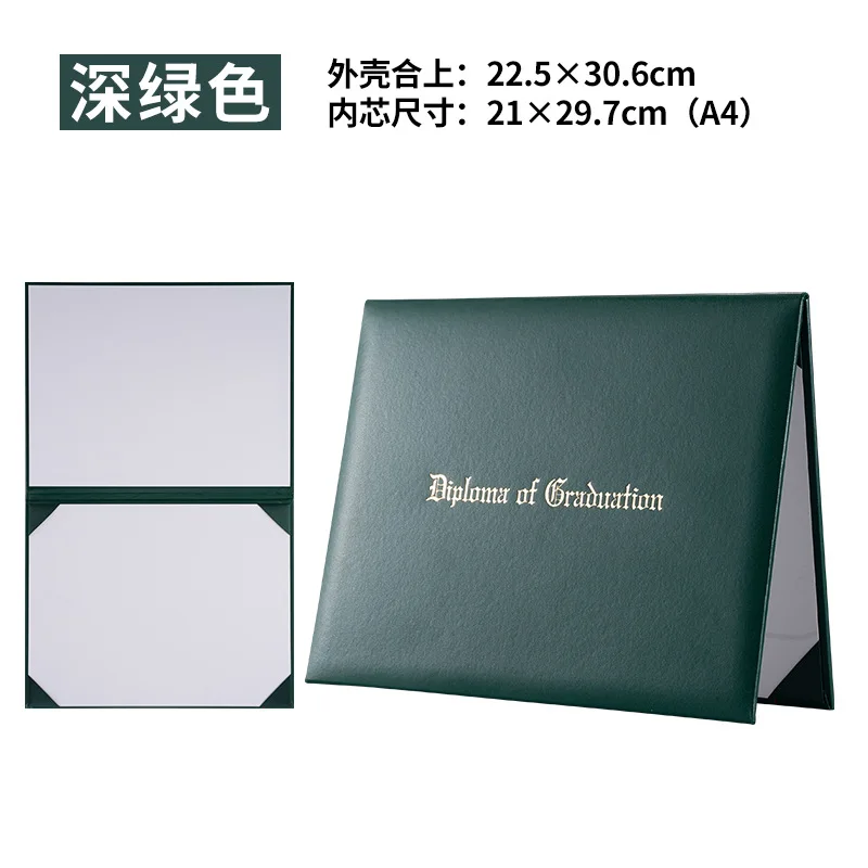 

Bachelors Degree Diploma Holder Smooth Leatherette A4 Certificate Cover Graduation Folder High School Diploma Storage Folder