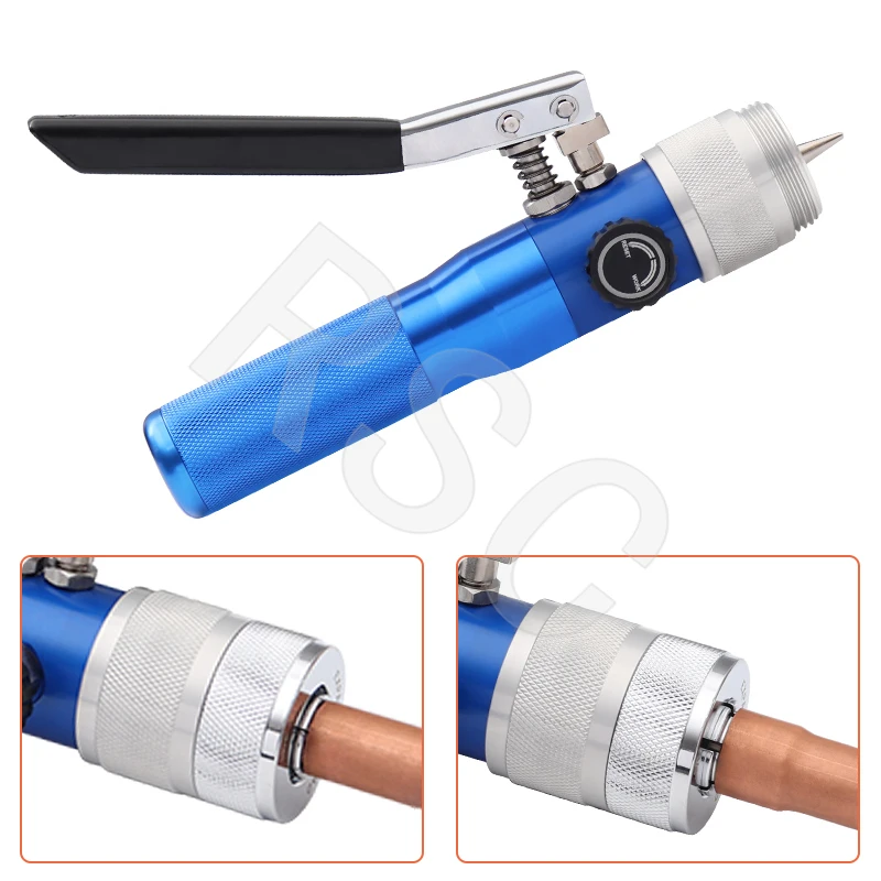 HVAC Hydraulic Swaging Tool Kit Manual Copper Alumimum Pipe Expanding Machine 11 Heads Tube Expander 10mm To 42mm CT/VG-300A