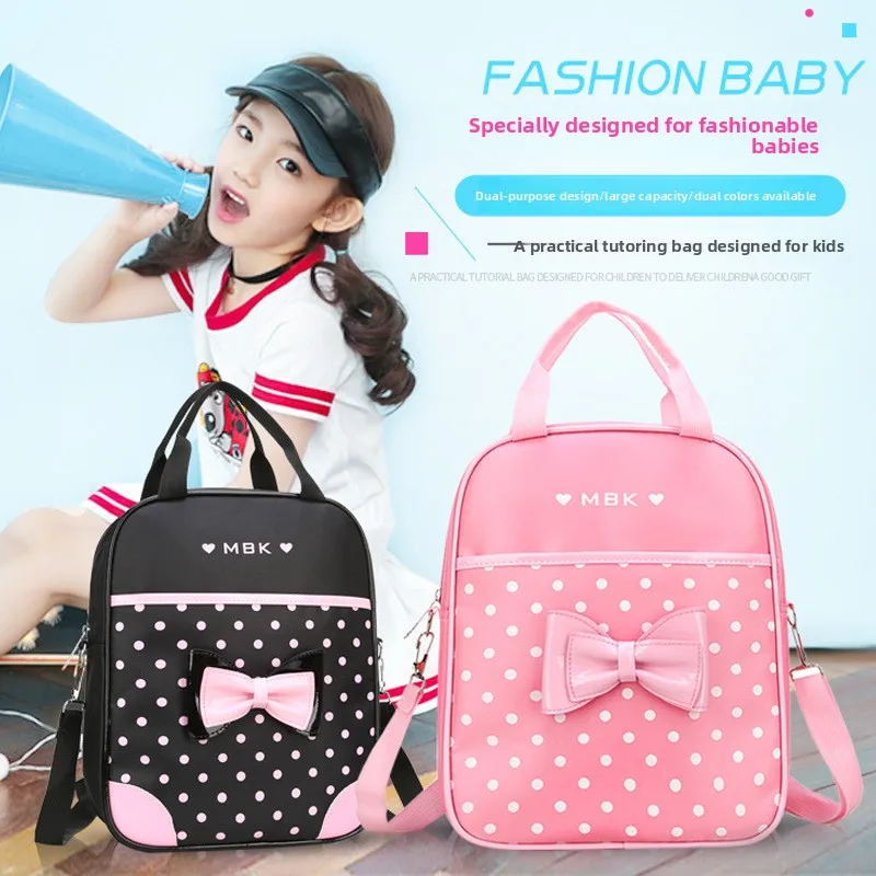 Crossbody Tutoring Bag, Portable Hand Shoulder Tote for Primary Students Storage Bag for Dance Training Classes