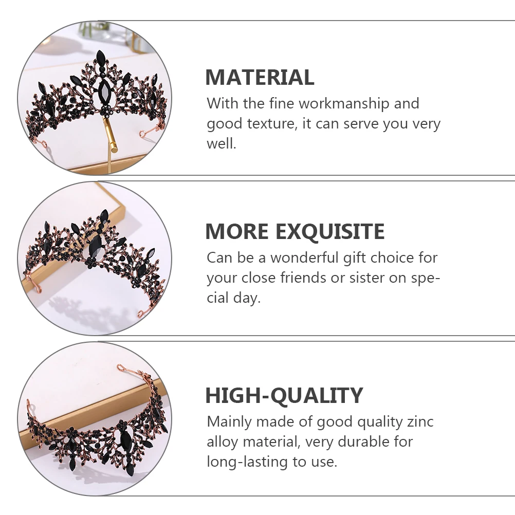 

1pc Baroque Style Wedding Bride Tiara Hair Ornament Delicate Bridal Headdress Party Women Crown Photo Prop Tiara Crown Hair