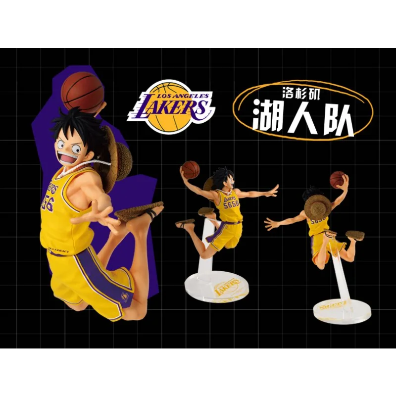 In Stock Bandai One Piece × NBA Collaboration Super Stars Series Monkey D. Luffy Anime Figure Collectible Toy Gift view 5