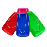 Winter Toboggan Thicken Snow Sled Lawn Beach Kids Adults Scooter Straw Sledge for Outdoor Downhill Skiing Sledding