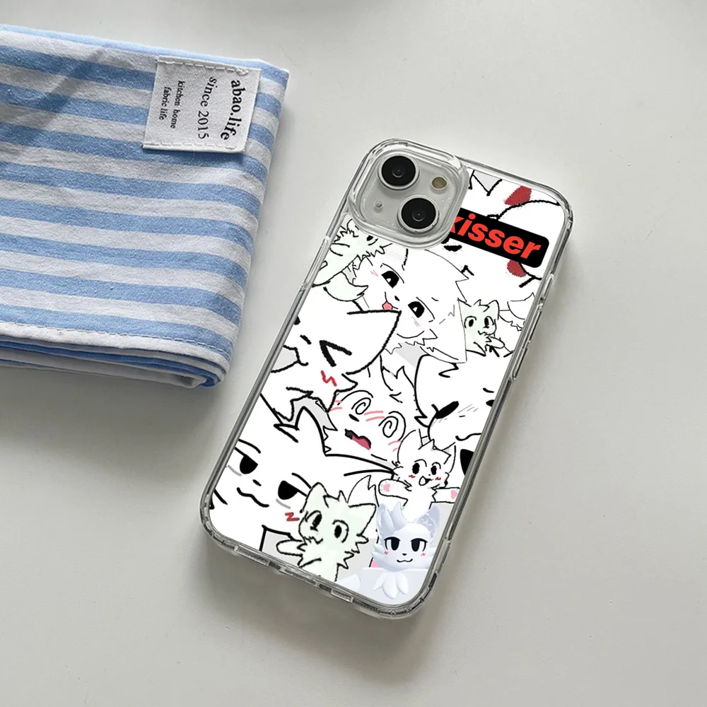 

Boykisser Phone Case Magsafe for iPhone 16 14 13 12 15 Pro Max X XR XS Plus Soft Clear Tpu Cover